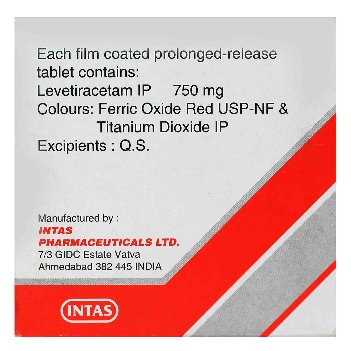 Levera XR-750 Tablet 10's, Pack of 10 TABLETS Levera XR-750 Tablet 10's, Pack of 10 TABLETS