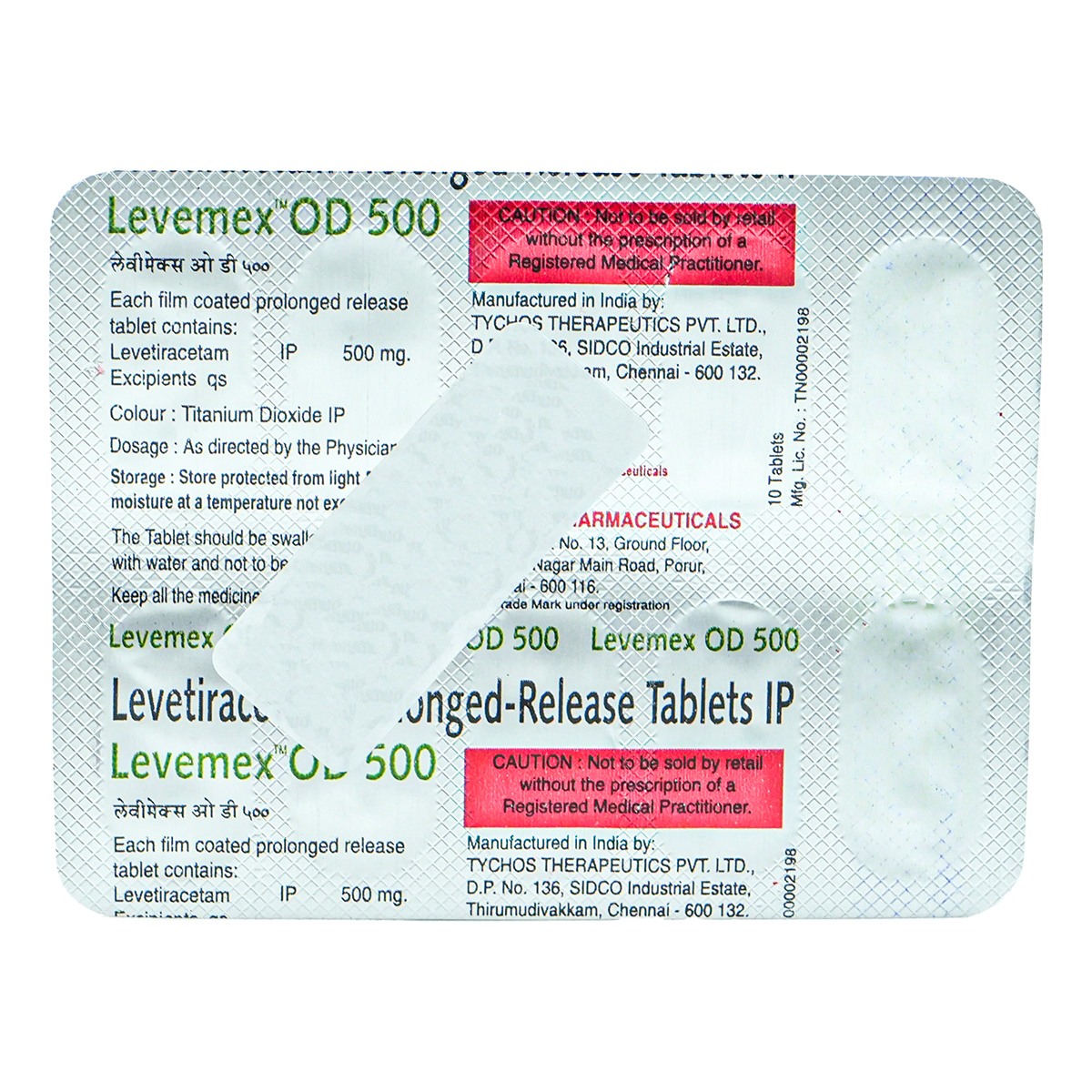 Levemex OD 500 Tablet 10's, Pack of 10 TABLETS Levemex OD 500 Tablet 10's, Pack of 10 TABLETS