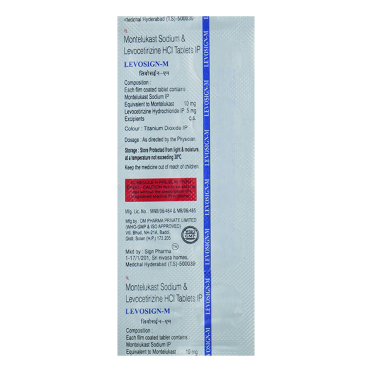 Levosign-M Tablet 10's, Pack of 10 TabletS Levosign-M Tablet 10's, Pack of 10 TabletS