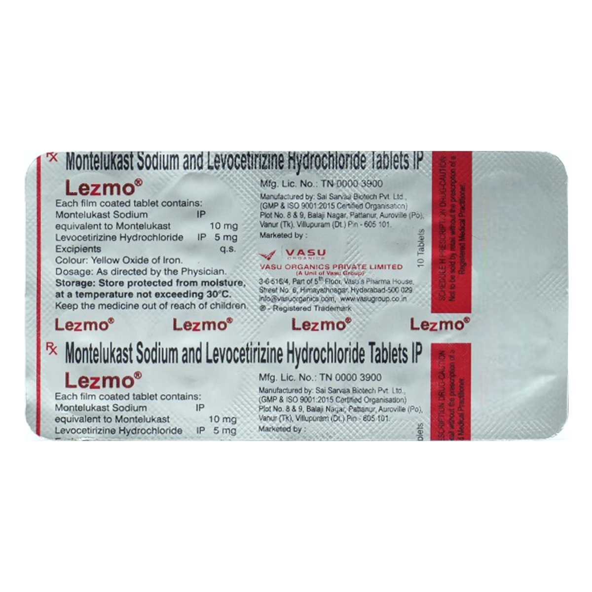 Lezmo Tablet 10's, Pack of 10 TABLETS Lezmo Tablet 10's, Pack of 10 TABLETS
