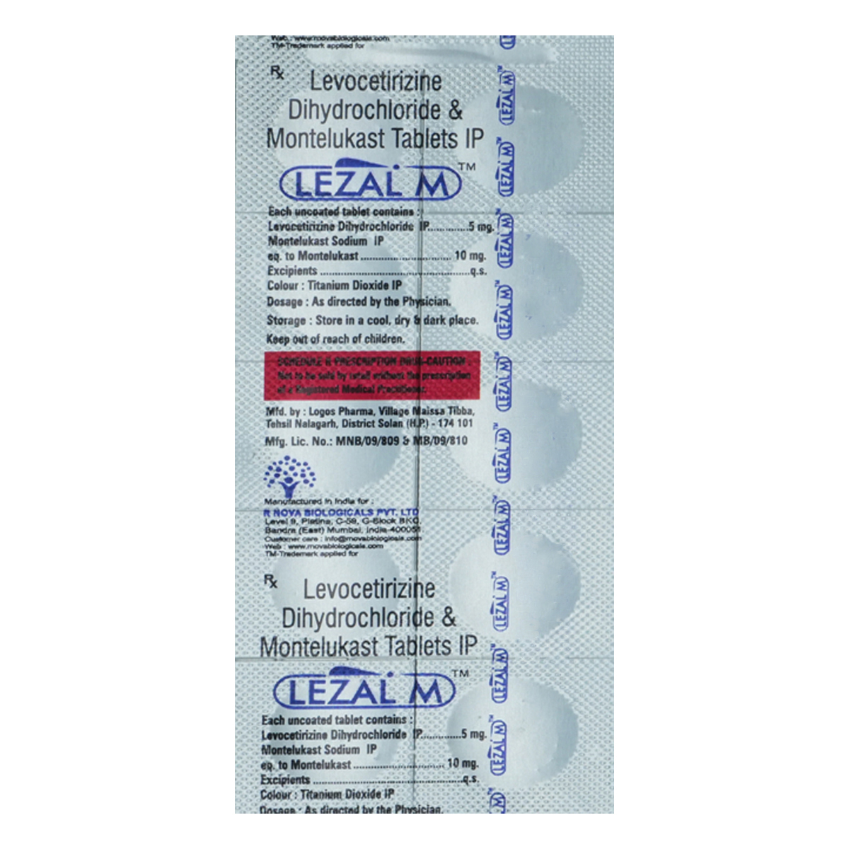Lezal M Tablet 10's, Pack of 10 TabletS Lezal M Tablet 10's, Pack of 10 TabletS