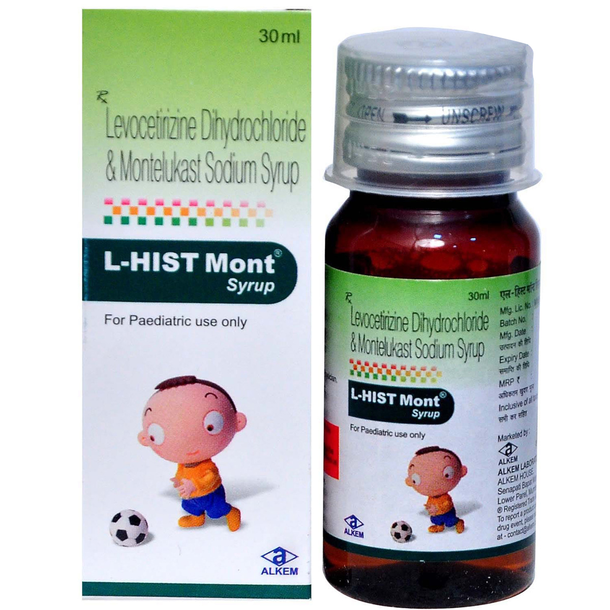 L-Hist Mont Syrup 30 ml, Pack of 1 SYRUP L-Hist Mont Syrup 30 ml, Pack of 1 SYRUP