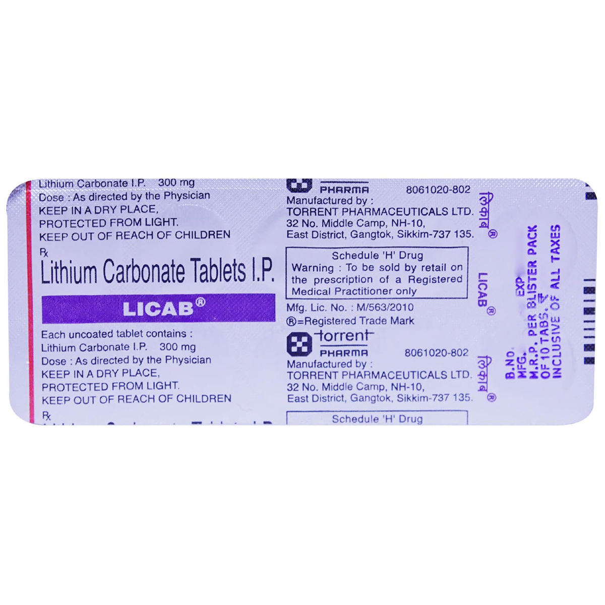 Licab Tablet 10's, Pack of 10 TABLETS Licab Tablet 10's, Pack of 10 TABLETS