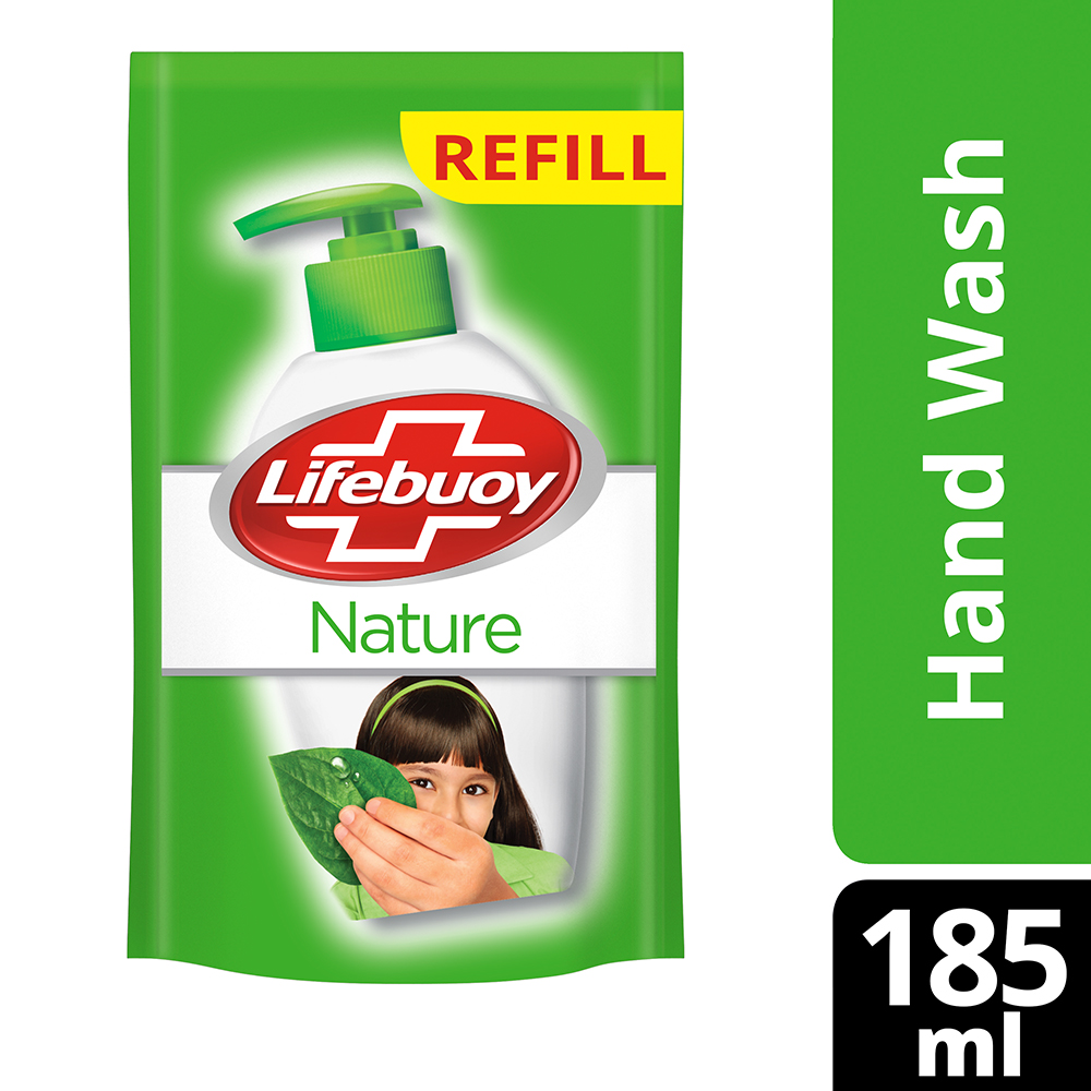 Lifebuoy Nature Activ Silver Formula Germ Protection Handwash, 555 ml Refill Pack (3x185 ml), Pack of 1 Lifebuoy Nature Activ Silver Formula Germ Protection Handwash, 555 ml Refill Pack (3x185 ml), Pack of 1