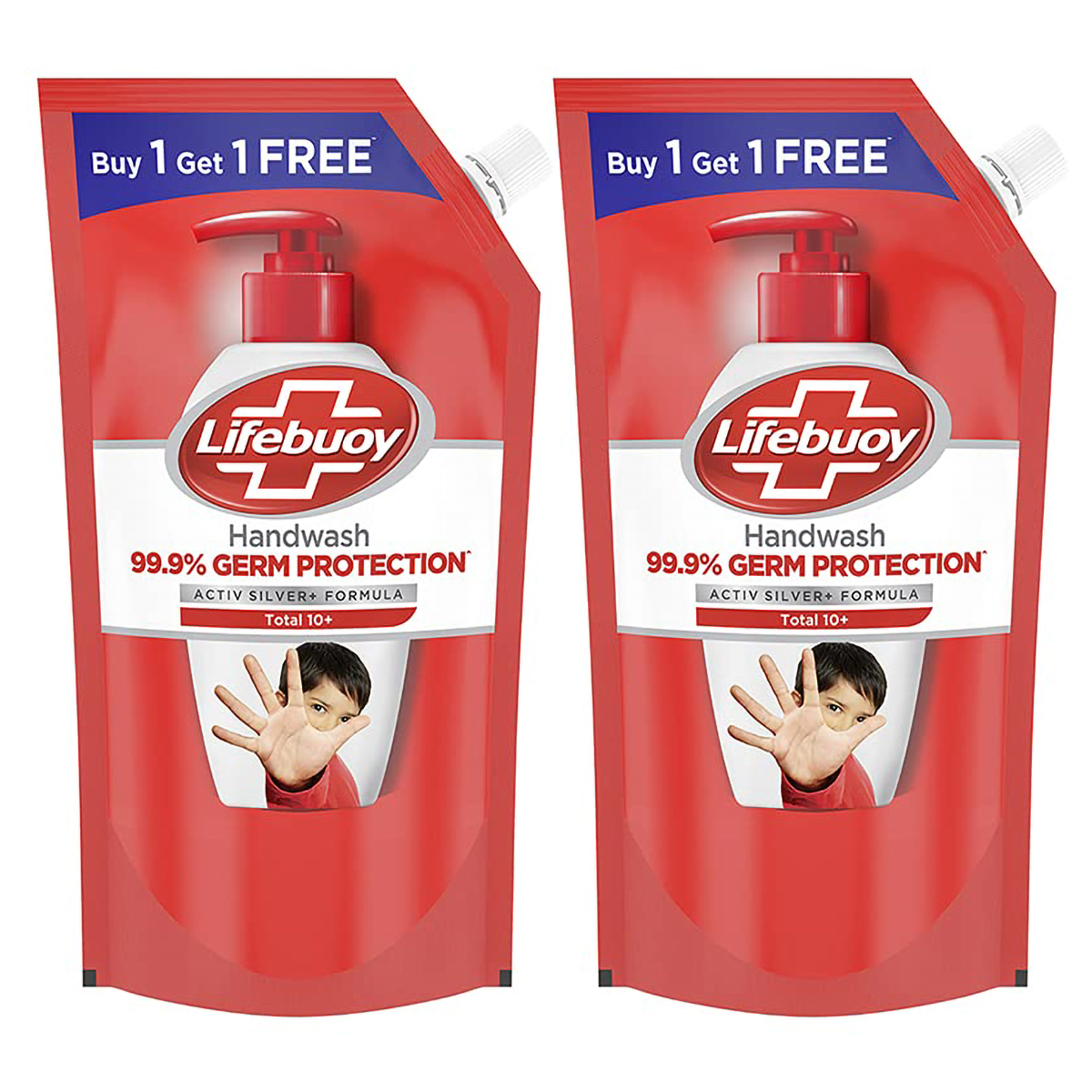 Lifebuoy Total 10+ Germ Protection Handwash, 1500 ml Refill Pack (2 x 750 ml), Pack of 1 Lifebuoy Total 10+ Germ Protection Handwash, 1500 ml Refill Pack (2 x 750 ml), Pack of 1