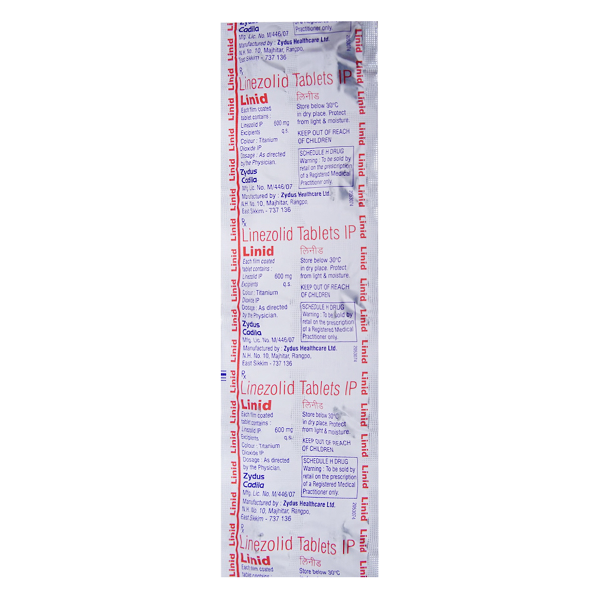 Linid 600 Tablet 10's, Pack of 10 TABLET MDS Linid 600 Tablet 10's, Pack of 10 TABLET MDS