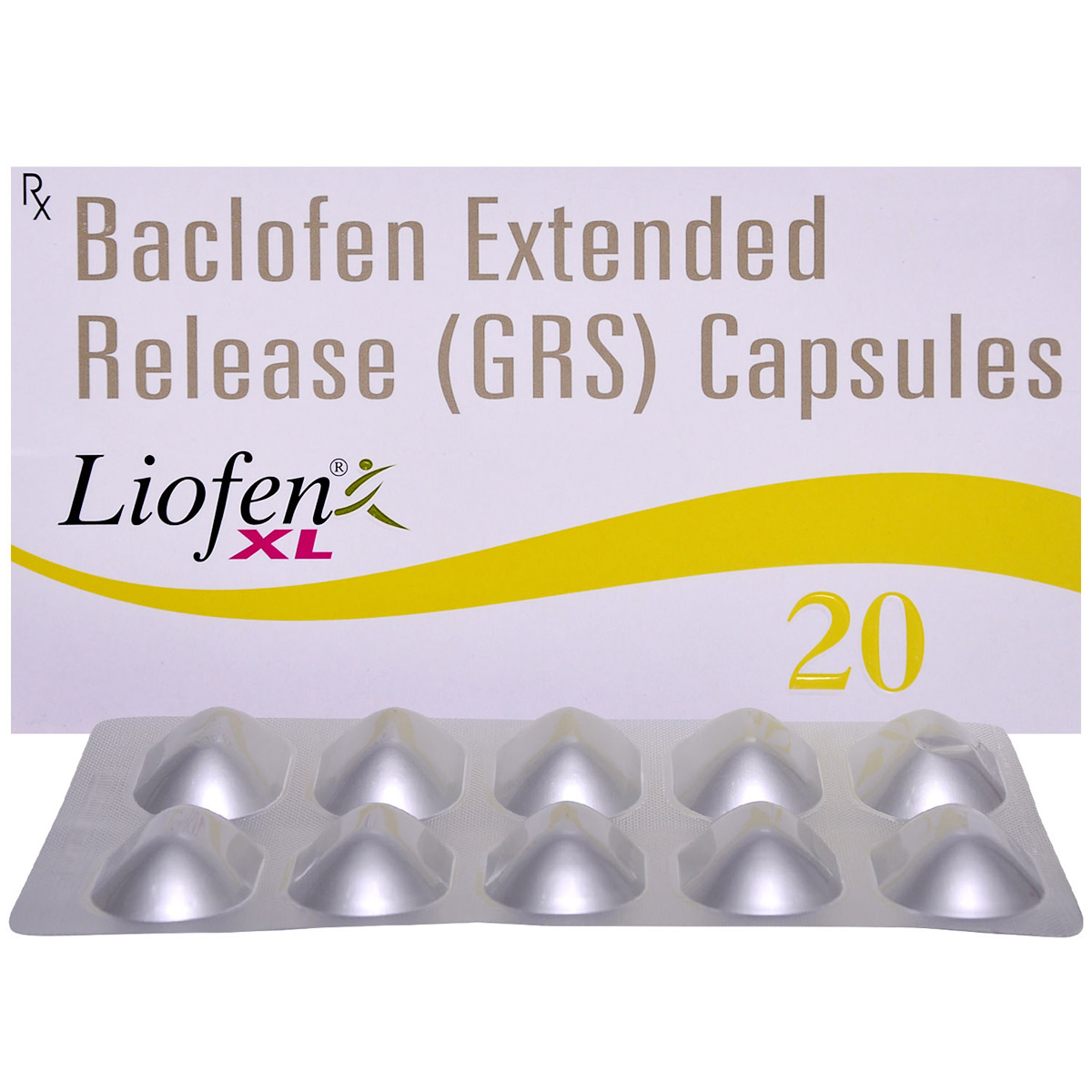 Liofen XL 20 Capsule 10's, Pack of 10 CAPSULES Liofen XL 20 Capsule 10's, Pack of 10 CAPSULES