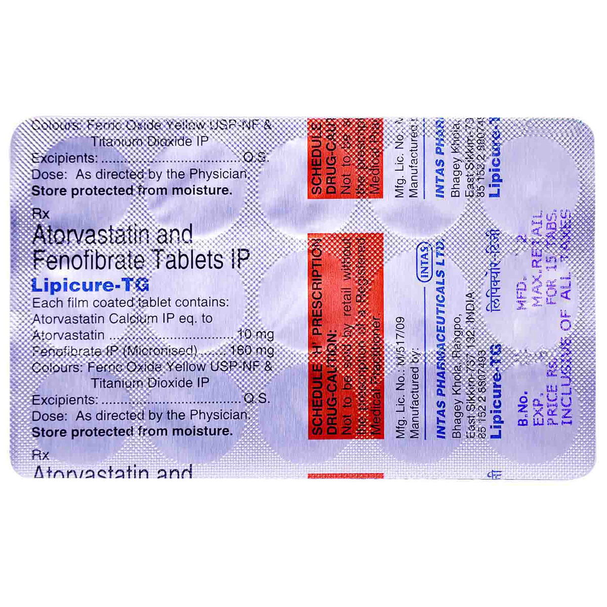Lipicure-TG Tablet 15's, Pack of 15 TABLETS Lipicure-TG Tablet 15's, Pack of 15 TABLETS
