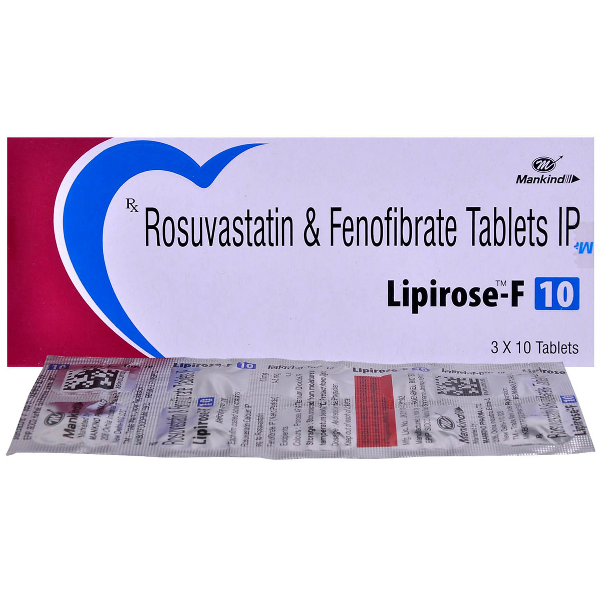 Lipirose-F 10 Tablet 10's, Pack of 10 Lipirose-F 10 Tablet 10's, Pack of 10