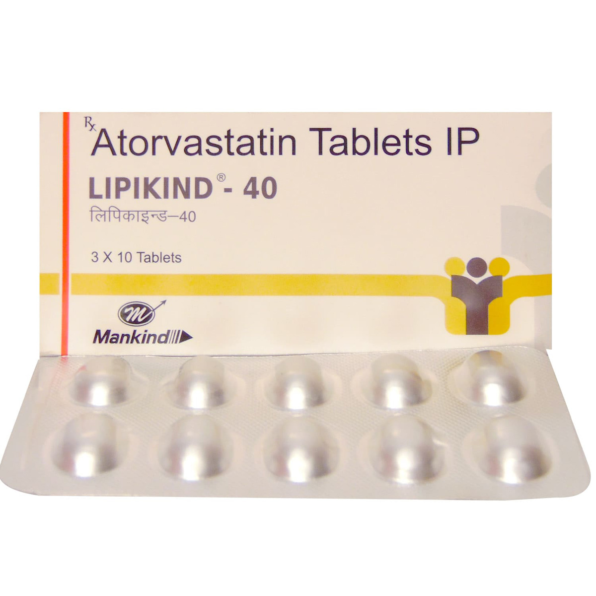 Lipikind 40 Tablet 10's, Pack of 10 TABLETS Lipikind 40 Tablet 10's, Pack of 10 TABLETS