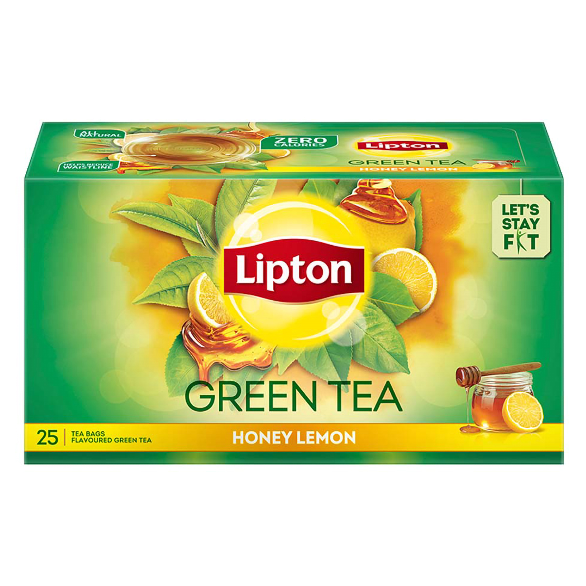 Lipton Honey Lemon Green Tea Bags, 25 Count, Pack of 1