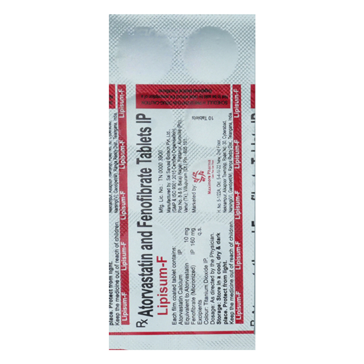 Lipisum-F Tablet 10's, Pack of 10 TabletS Lipisum-F Tablet 10's, Pack of 10 TabletS