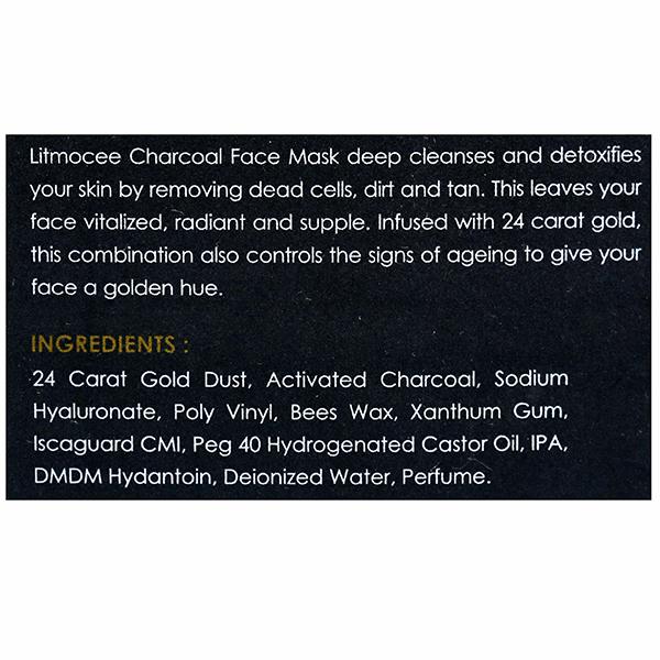 Litmocee Charcoal Face Mask 100Ml, Pack of 1 Litmocee Charcoal Face Mask 100Ml, Pack of 1