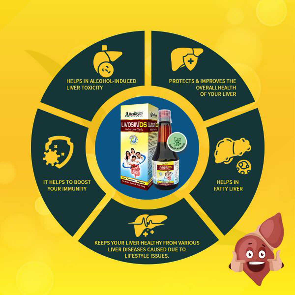 Livosin DS Herbal Liver Tonic, 200 ml Livosin DS Herbal Liver Tonic, 200 ml