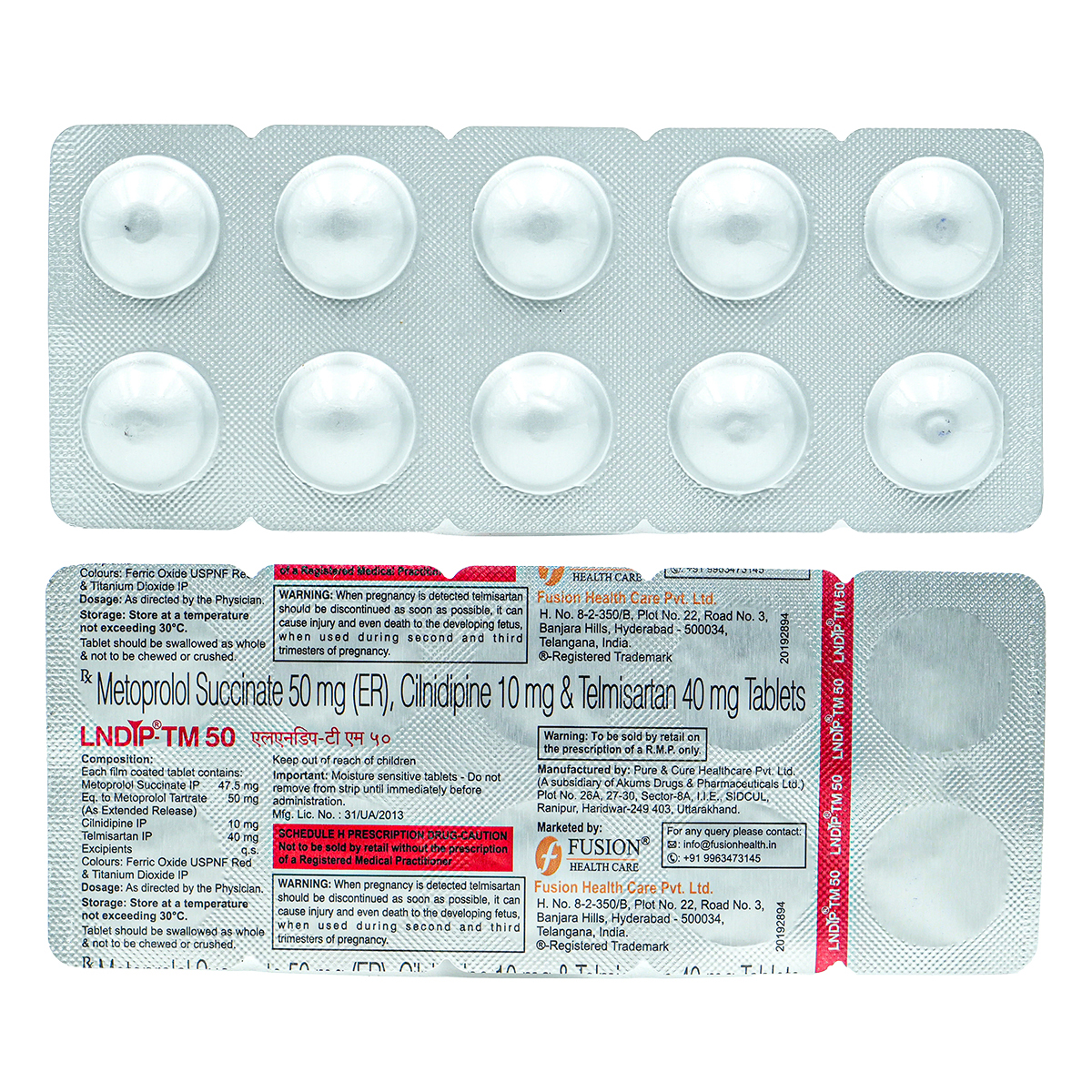 Lndip-TM 50 Tablet 10's, Pack of 10 TabletS Lndip-TM 50 Tablet 10's, Pack of 10 TabletS