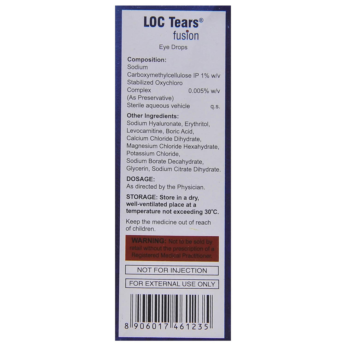 Loc Tears Fusion Eye Drops 10 ml, Pack of 1 Eye Drops Loc Tears Fusion Eye Drops 10 ml, Pack of 1 Eye Drops