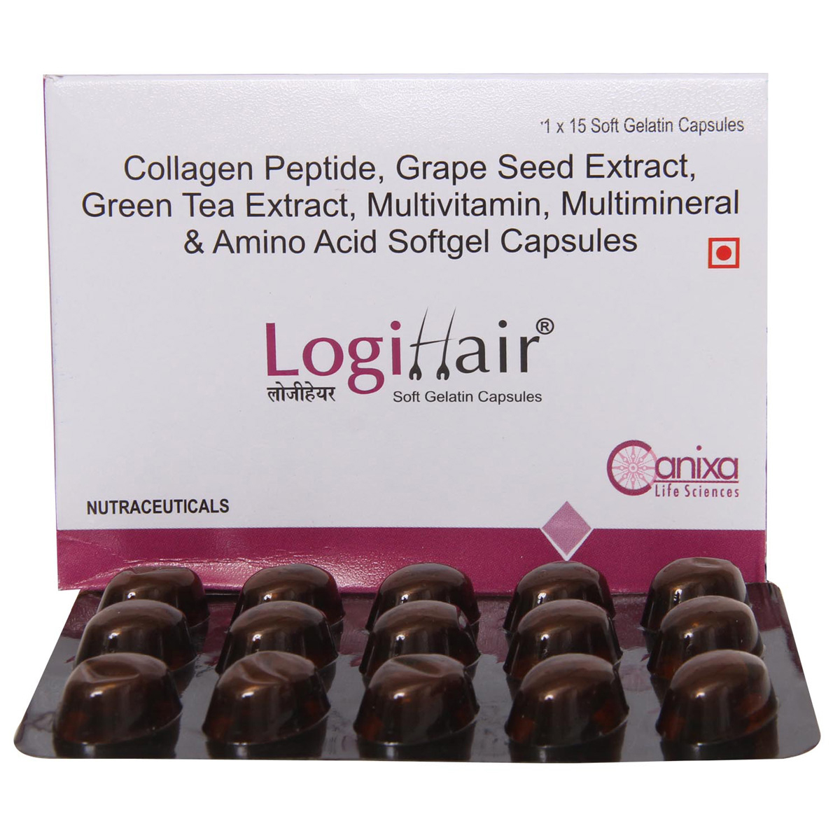 Logihair Capsule 15's, Pack of 15 Logihair Capsule 15's, Pack of 15