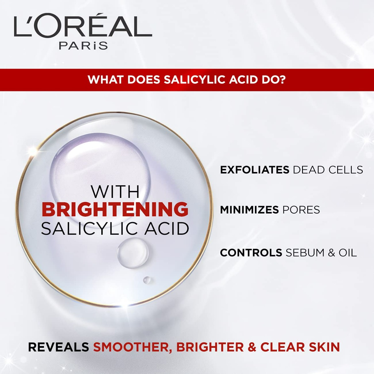 L'Oreal Paris Revitalift Crystl Micro-Essence 65 ml | Salicylic Acid & Centella Asiatica | For Bright & Crystal Clear Skin | Ultra Lightweight | Non Sticky, Pack of 1 L'Oreal Paris Revitalift Crystl Micro-Essence 65 ml | Salicylic Acid & Centella Asiatica | For Bright & Crystal Clear Skin | Ultra Lightweight | Non Sticky, Pack of 1