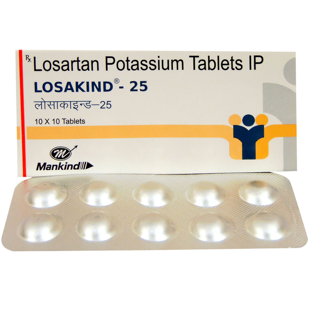 Losakind 25 Tablet 10's, Pack of 10 TABLETS Losakind 25 Tablet 10's, Pack of 10 TABLETS