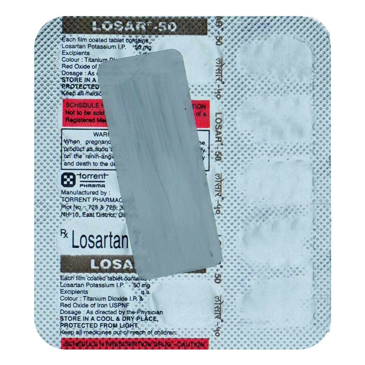 Losar 50 Tablet 15's, Pack of 15 TABLETS Losar 50 Tablet 15's, Pack of 15 TABLETS