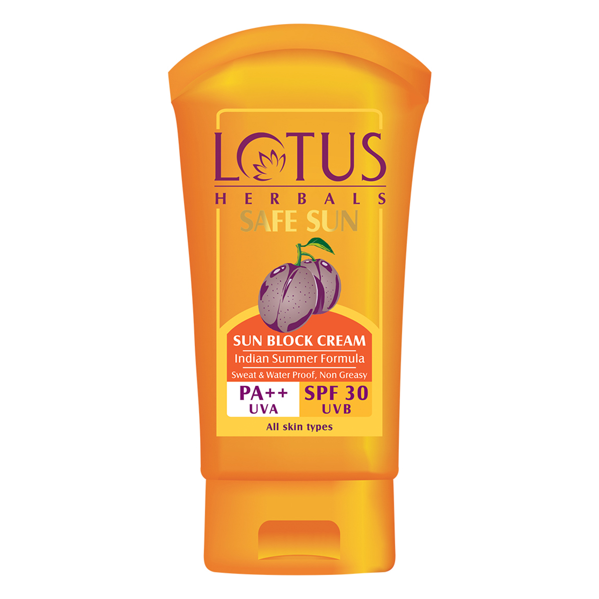 Lotus Herbals Safe Sun Sun Block Cream SPF 30, 50 gm, Pack of 1 Lotus Herbals Safe Sun Sun Block Cream SPF 30, 50 gm, Pack of 1