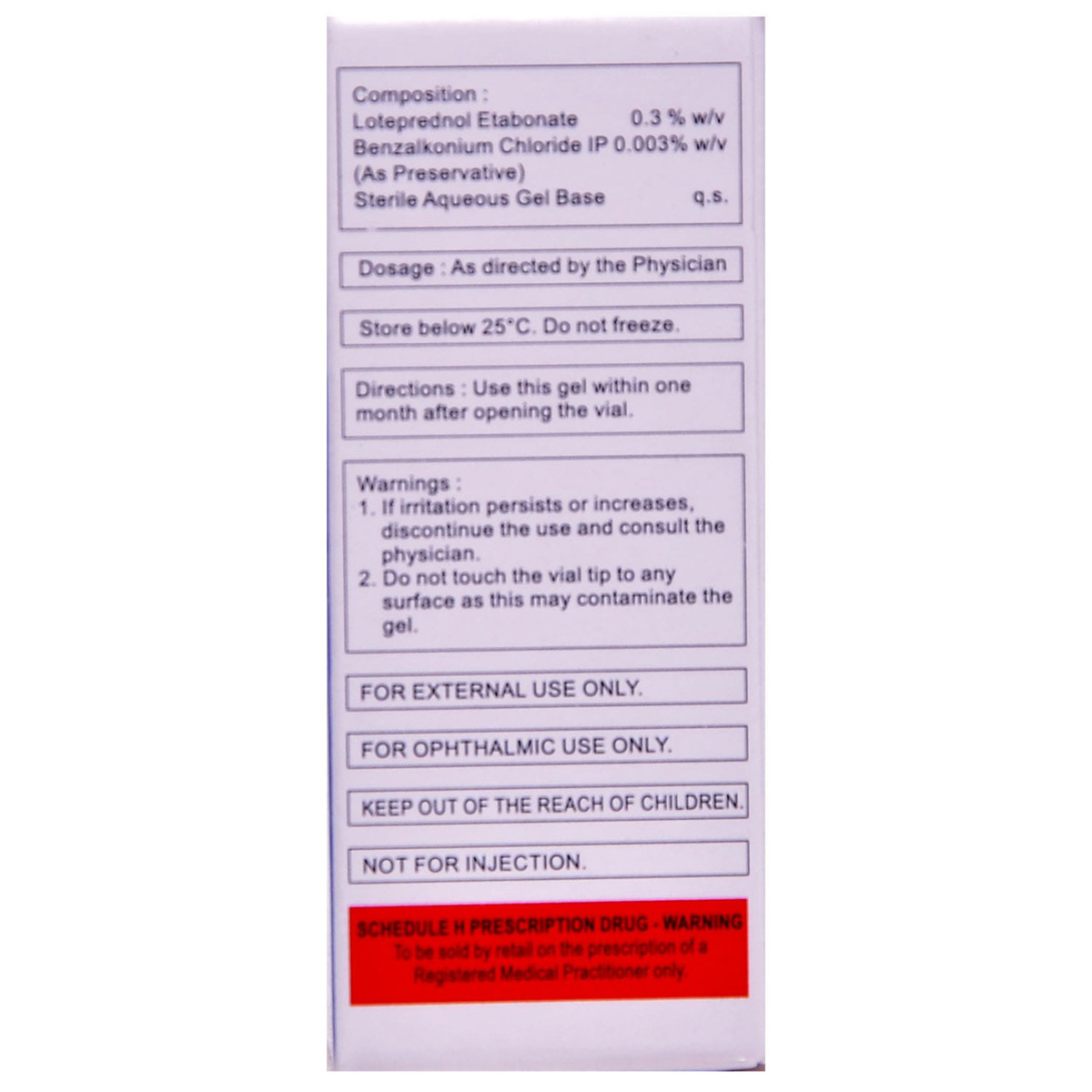 Lotel LS Gel 5 ml, Pack of 1 EYE GEL Lotel LS Gel 5 ml, Pack of 1 EYE GEL