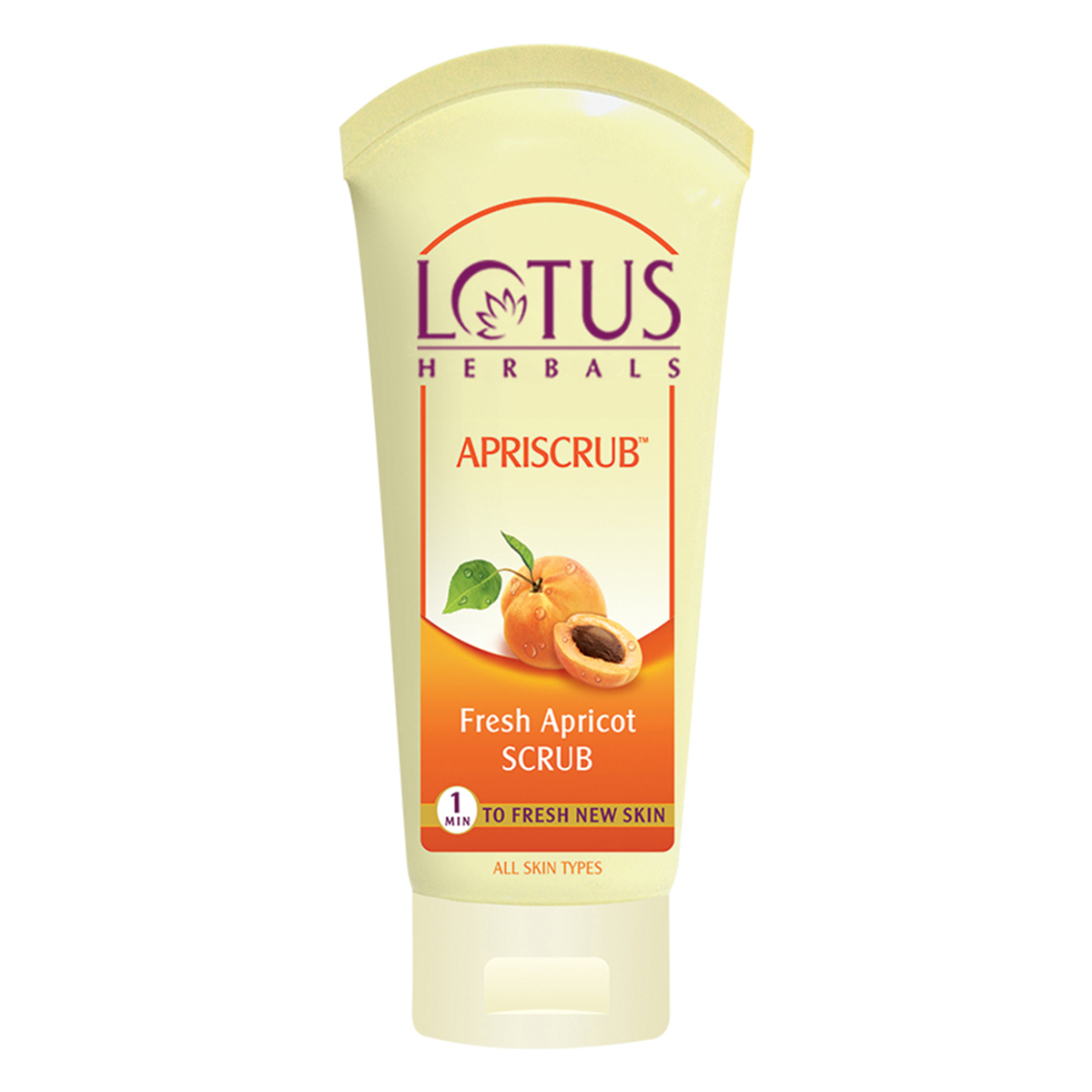 Lotus Herbals Apriscrub Fresh Apricot Scrub 180 gm | Gentle Exfoliation | Deep Pore Cleansing | Removes Dead Skin & Blackheads | For All Skin Type, Pack of 1 Lotus Herbals Apriscrub Fresh Apricot Scrub 180 gm | Gentle Exfoliation | Deep Pore Cleansing | Removes Dead Skin & Blackheads | For All Skin Type, Pack of 1