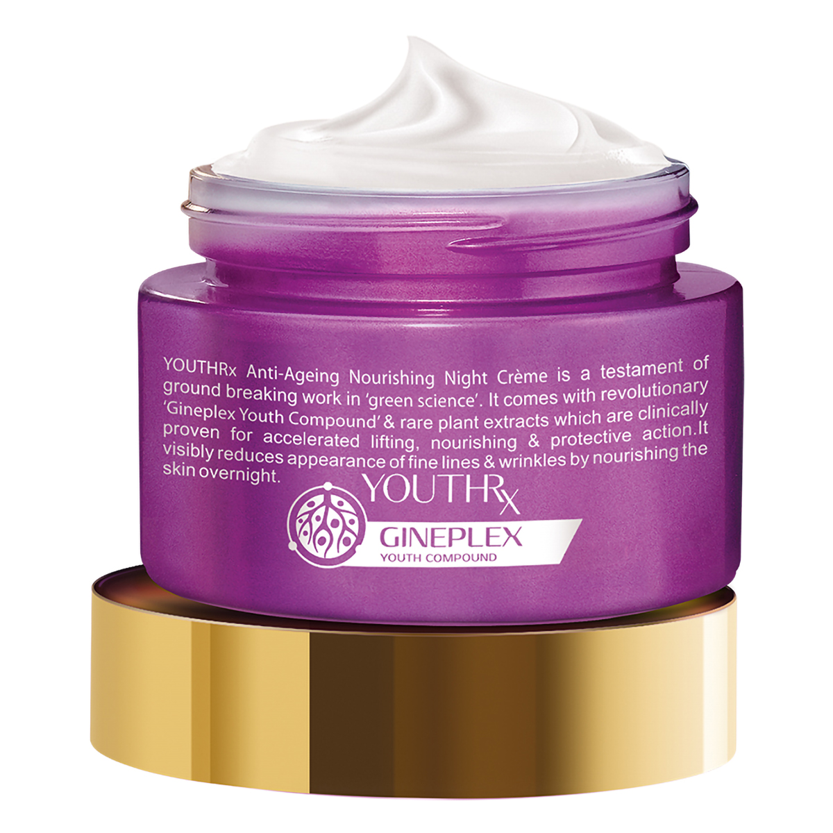 Lotus Herbals YouthRx Anti-Ageing Nourishing Night Cream 50 gm | With Gineplex Youth Compound | Deep Nourishment | Reduces Finelines & Wrinkles | For Firm Skin, Pack of 1 Lotus Herbals YouthRx Anti-Ageing Nourishing Night Cream 50 gm | With Gineplex Youth Compound | Deep Nourishment | Reduces Finelines & Wrinkles | For Firm Skin, Pack of 1