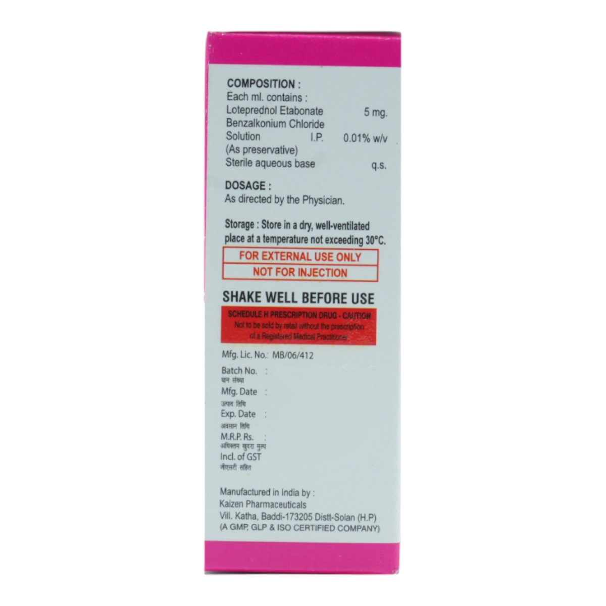 Lotefix Eye Drops 5 ml, Pack of 1 EYE DROPS Lotefix Eye Drops 5 ml, Pack of 1 EYE DROPS