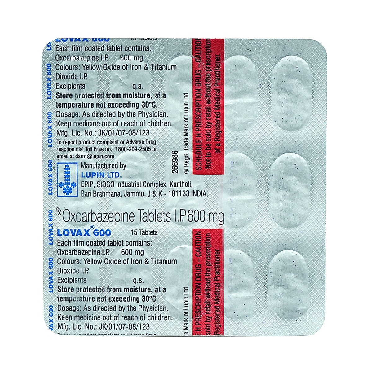 Lovax 600 Tablet 15's, Pack of 15 TABLETS Lovax 600 Tablet 15's, Pack of 15 TABLETS