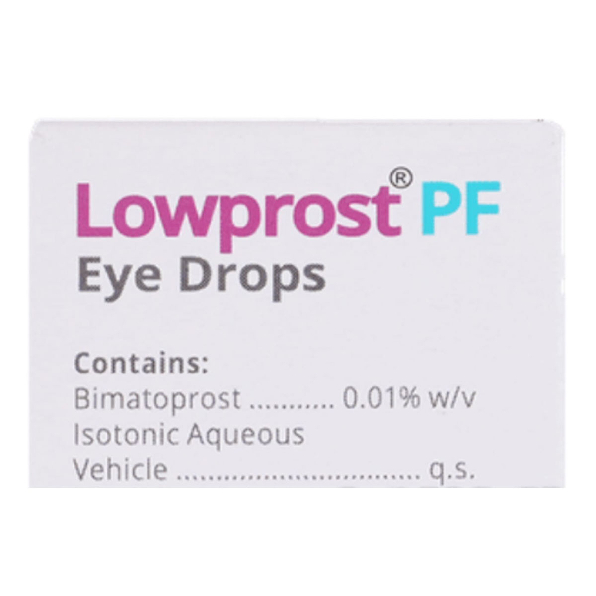Lowprost PF Eye Drops 5 ml, Pack of 1 Eye Drops Lowprost PF Eye Drops 5 ml, Pack of 1 Eye Drops