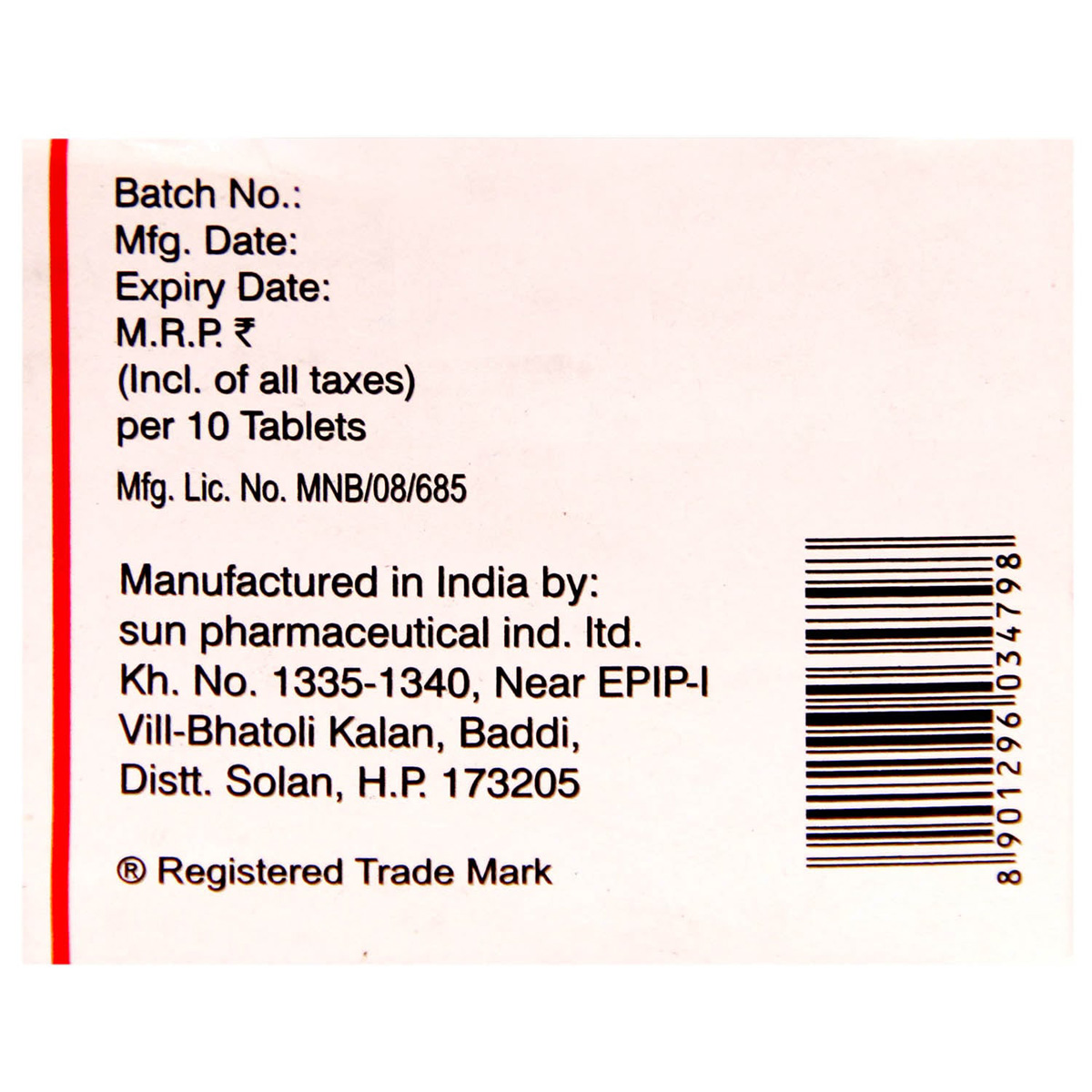 Loxof 500 Tablet 10's, Pack of 10 TABLETS Loxof 500 Tablet 10's, Pack of 10 TABLETS