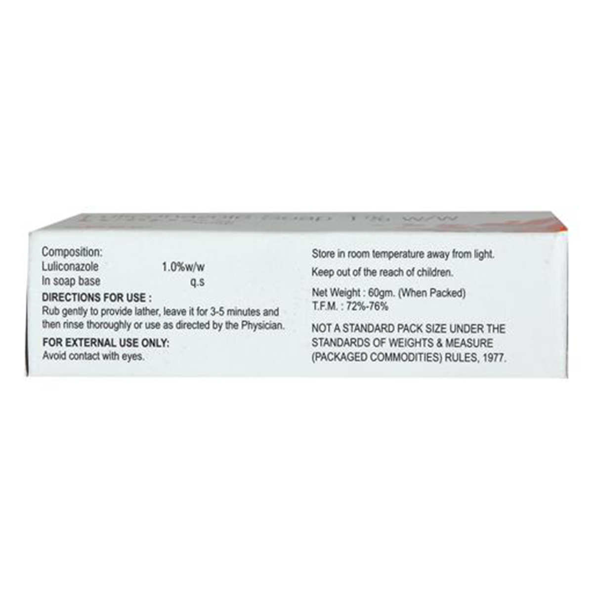 Lulipex 1%W/W Soap 60gm, Pack of 1 Soap Lulipex 1%W/W Soap 60gm, Pack of 1 Soap