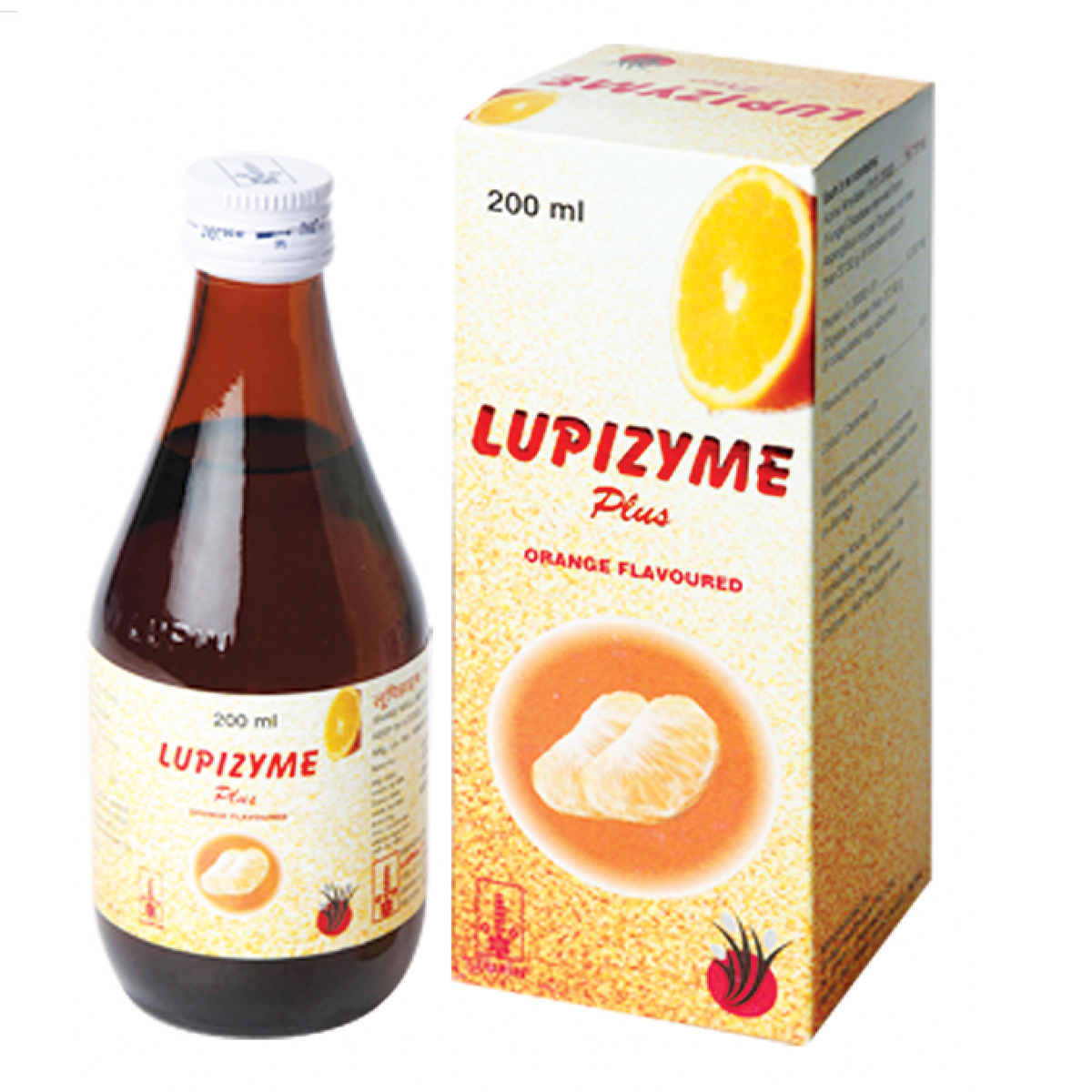 Buy LUPIZYME PLUS ORANGE FLAVOURED 200ML Online