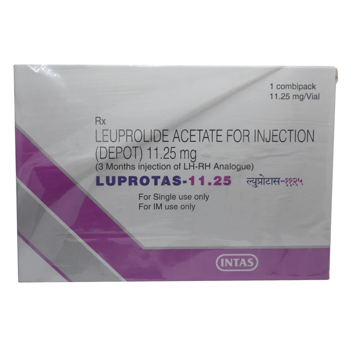 Luprotas 11.25 mg Injection 1's, Pack of 1 INJECTION Luprotas 11.25 mg Injection 1's, Pack of 1 INJECTION