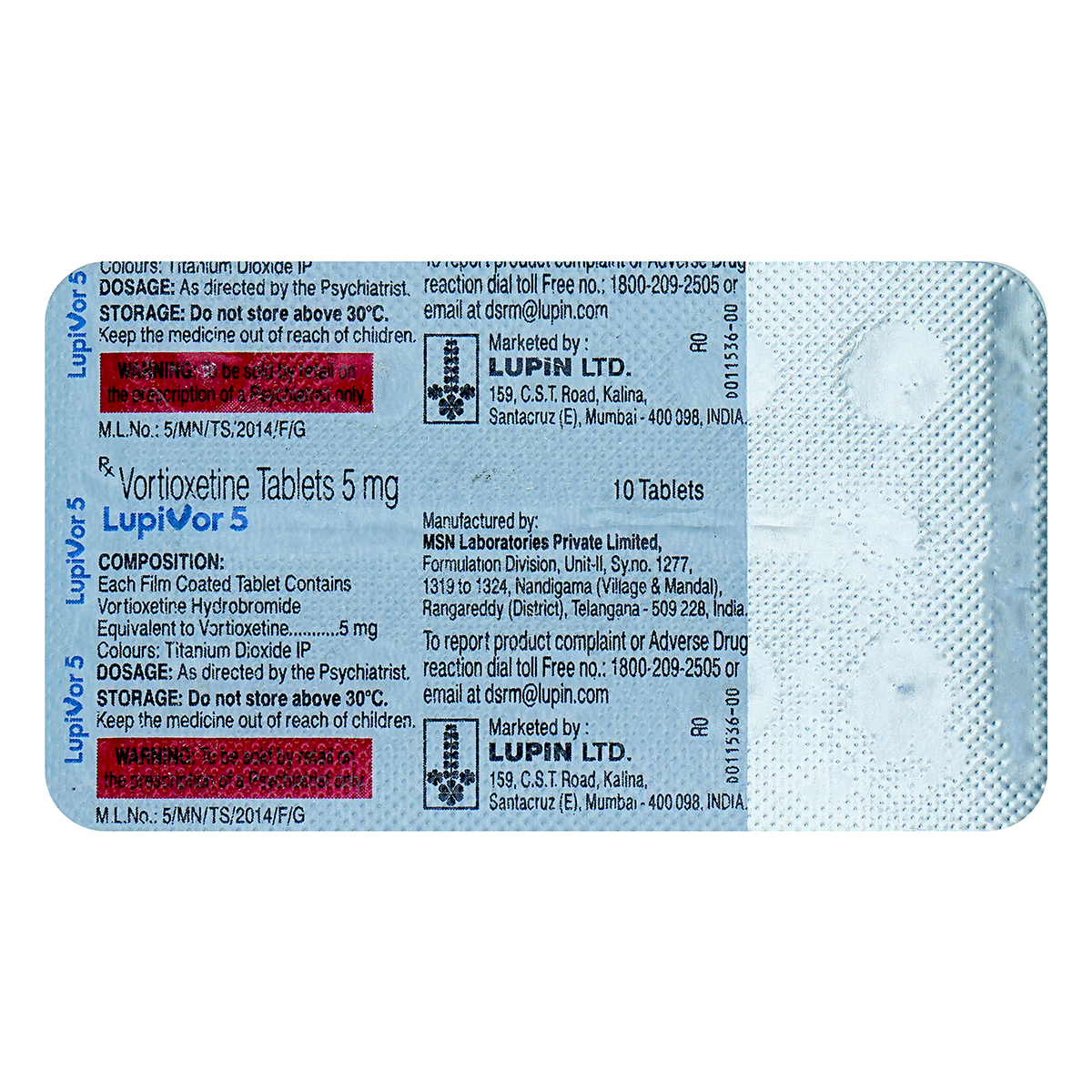 Lupivor 5 Tablet 10's, Pack of 10 TabletS Lupivor 5 Tablet 10's, Pack of 10 TabletS