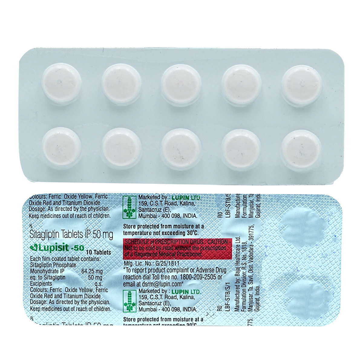 Lupisit-50 Tablet 10's, Pack of 10 TabletS Lupisit-50 Tablet 10's, Pack of 10 TabletS