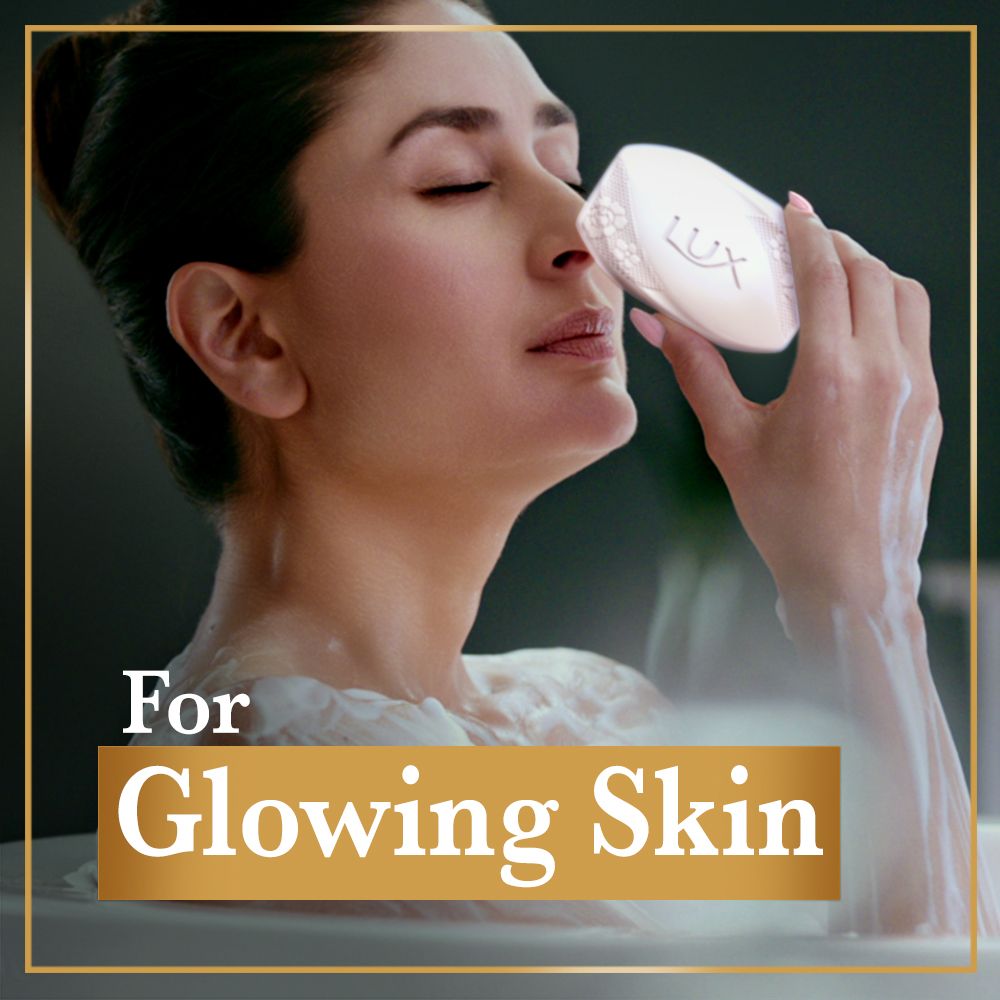 Lux Velvet Glow Soap, 450 gm (3 x 150 gm), Pack of 1 Lux Velvet Glow Soap, 450 gm (3 x 150 gm), Pack of 1