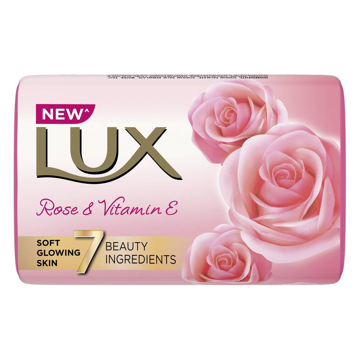 Lux Soft Glow Rose & Vitamin E Soap 150 gm | With 7 Beauty Ingredients | Gently Cleanses | Gives Soft & Glowing Skin | With Long Lasting Fragrance | For All Skin Type, Pack of 1 Lux Soft Glow Rose & Vitamin E Soap 150 gm | With 7 Beauty Ingredients | Gently Cleanses | Gives Soft & Glowing Skin | With Long Lasting Fragrance | For All Skin Type, Pack of 1