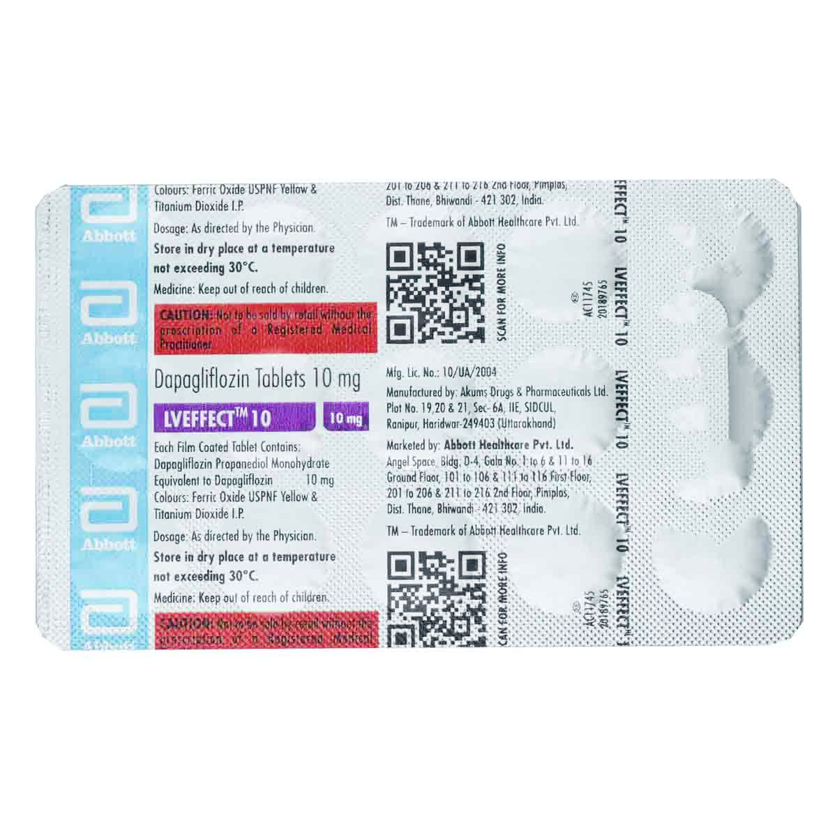 Lveffect 10 Tablet 15's, Pack of 15 TabletS Lveffect 10 Tablet 15's, Pack of 15 TabletS