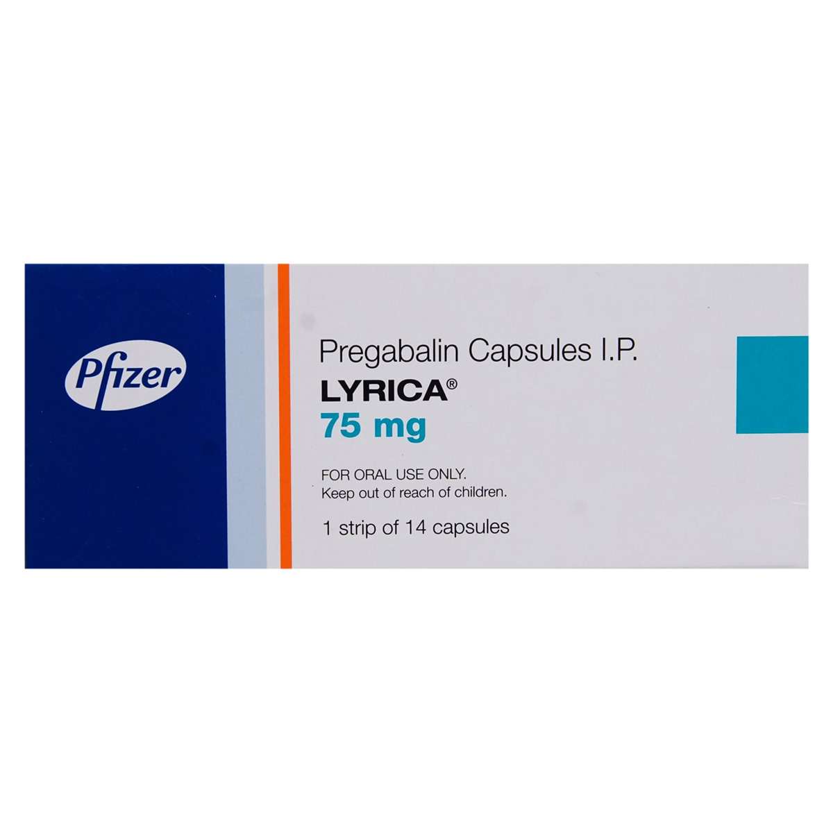 Lyrica 75 mg Capsule 14's, Pack of 14 CAPSULES Lyrica 75 mg Capsule 14's, Pack of 14 CAPSULES