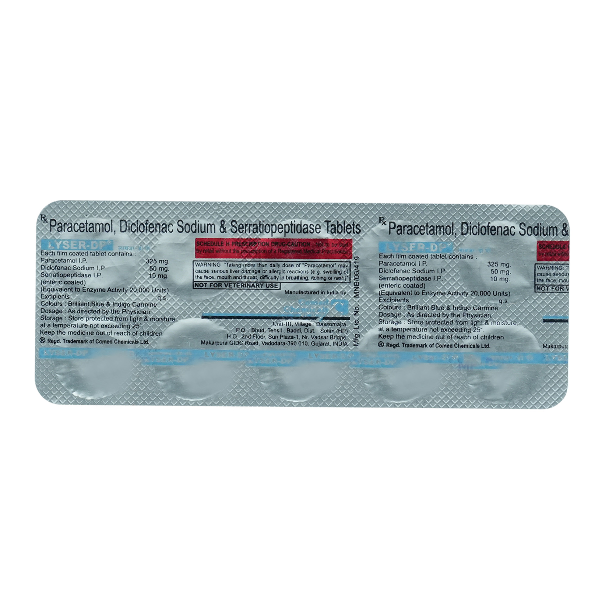 Lyser DP Tablet 10's, Pack of 10 TABLETS Lyser DP Tablet 10's, Pack of 10 TABLETS