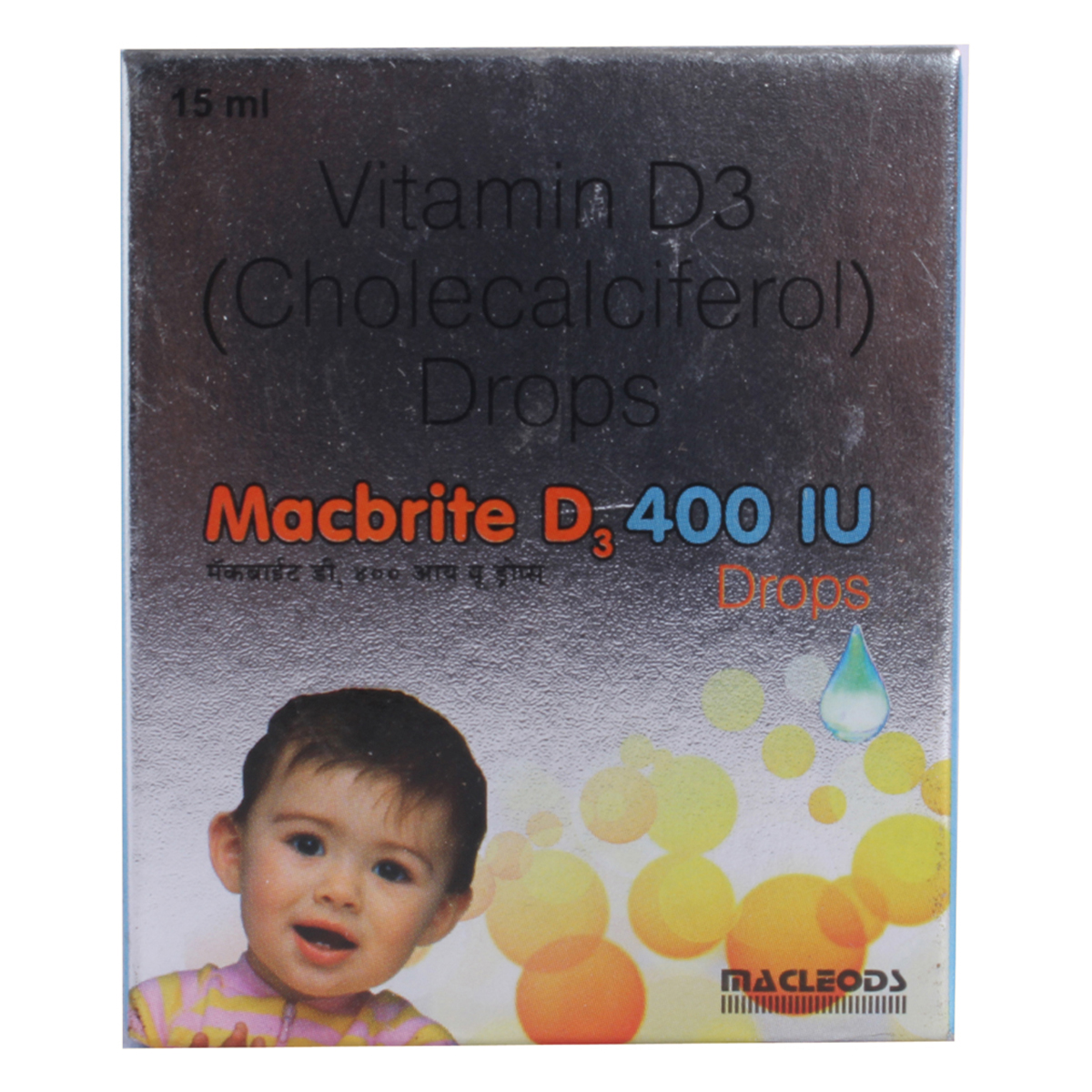 Macbrite D3 400IU Drops 15 ml, Pack of 1 Macbrite D3 400IU Drops 15 ml, Pack of 1