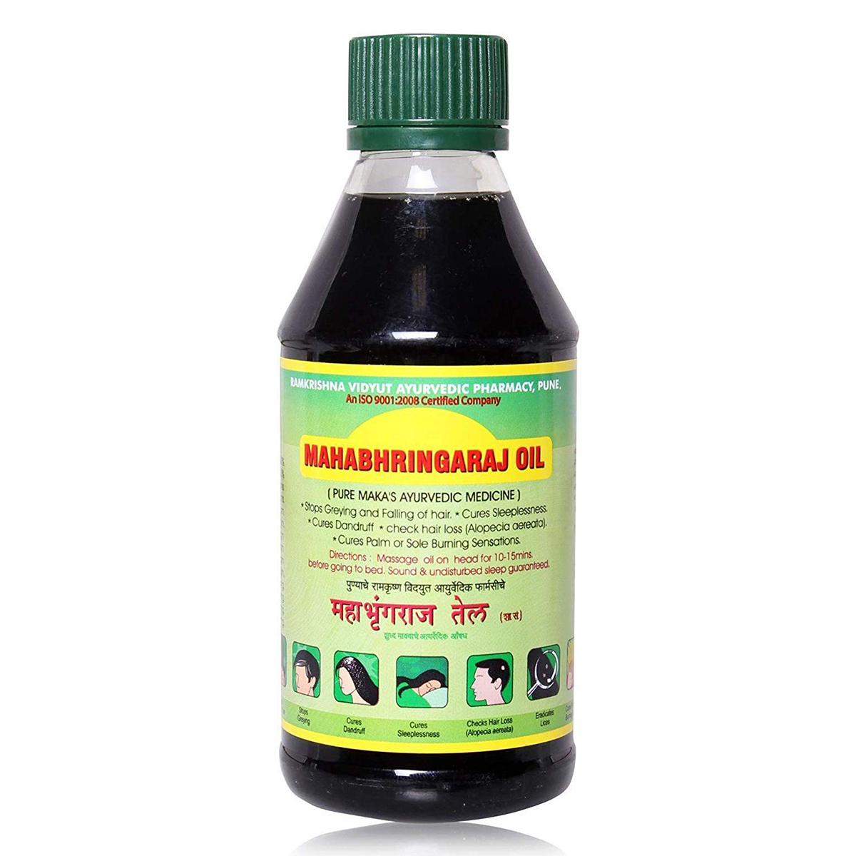 Ramakrishna Vidyut Ayurved Pharmacy Mahabhringaraj Oil, 200 ml, Pack of 1 Ramakrishna Vidyut Ayurved Pharmacy Mahabhringaraj Oil, 200 ml, Pack of 1