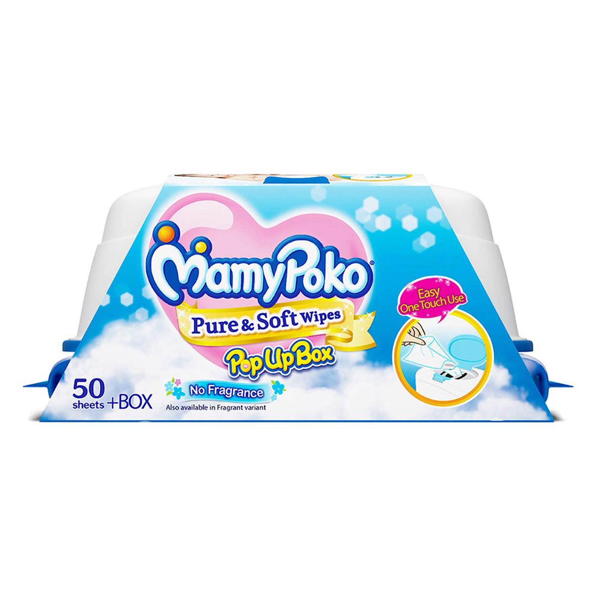 MamyPoko Pure & Soft Wipes, 50 Count, Pack of 1 MamyPoko Pure & Soft Wipes, 50 Count, Pack of 1