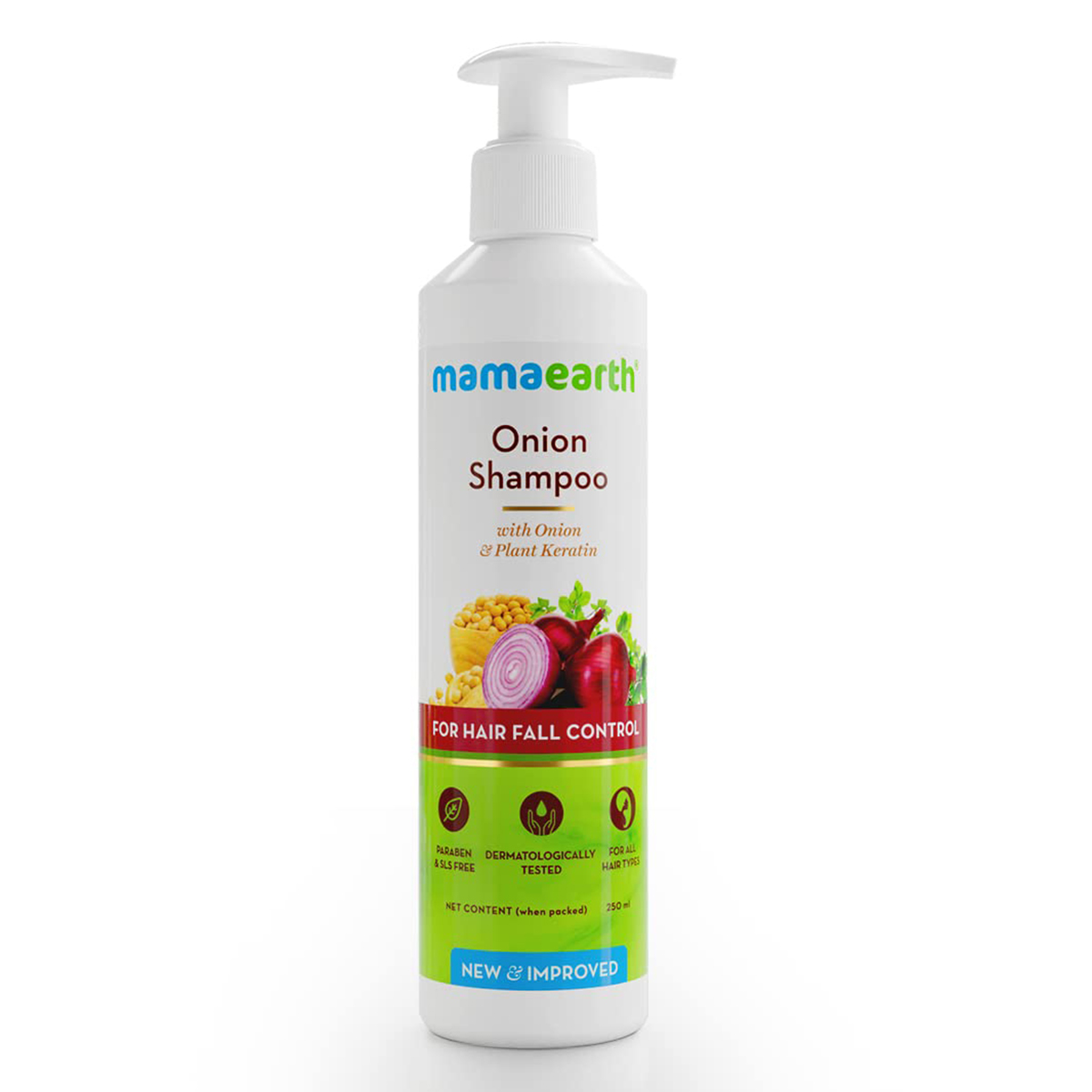 Mamaearth Onion Shampoo with Onion & Plant Keratin, 250 ml, Pack of 1 Mamaearth Onion Shampoo with Onion & Plant Keratin, 250 ml, Pack of 1