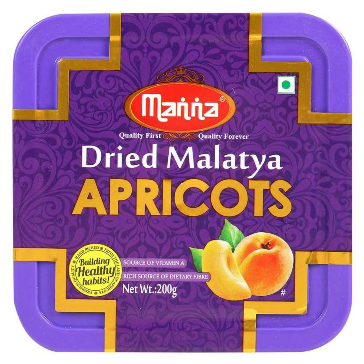 Manna Dried Malatya Apricots, 200 gm, Pack of 1 Manna Dried Malatya Apricots, 200 gm, Pack of 1