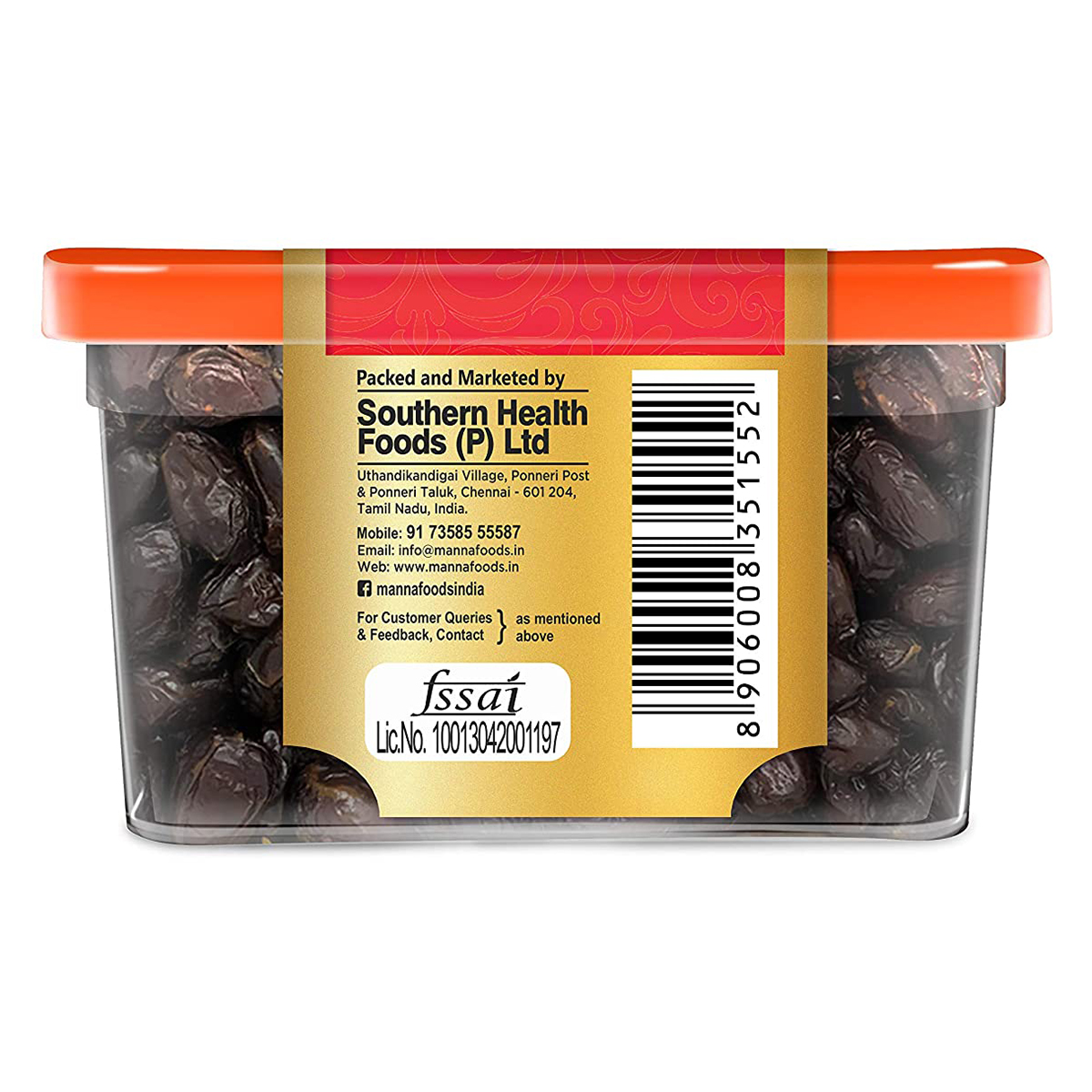 Manna Black Fard Dates, 180 gm, Pack of 1 Manna Black Fard Dates, 180 gm, Pack of 1