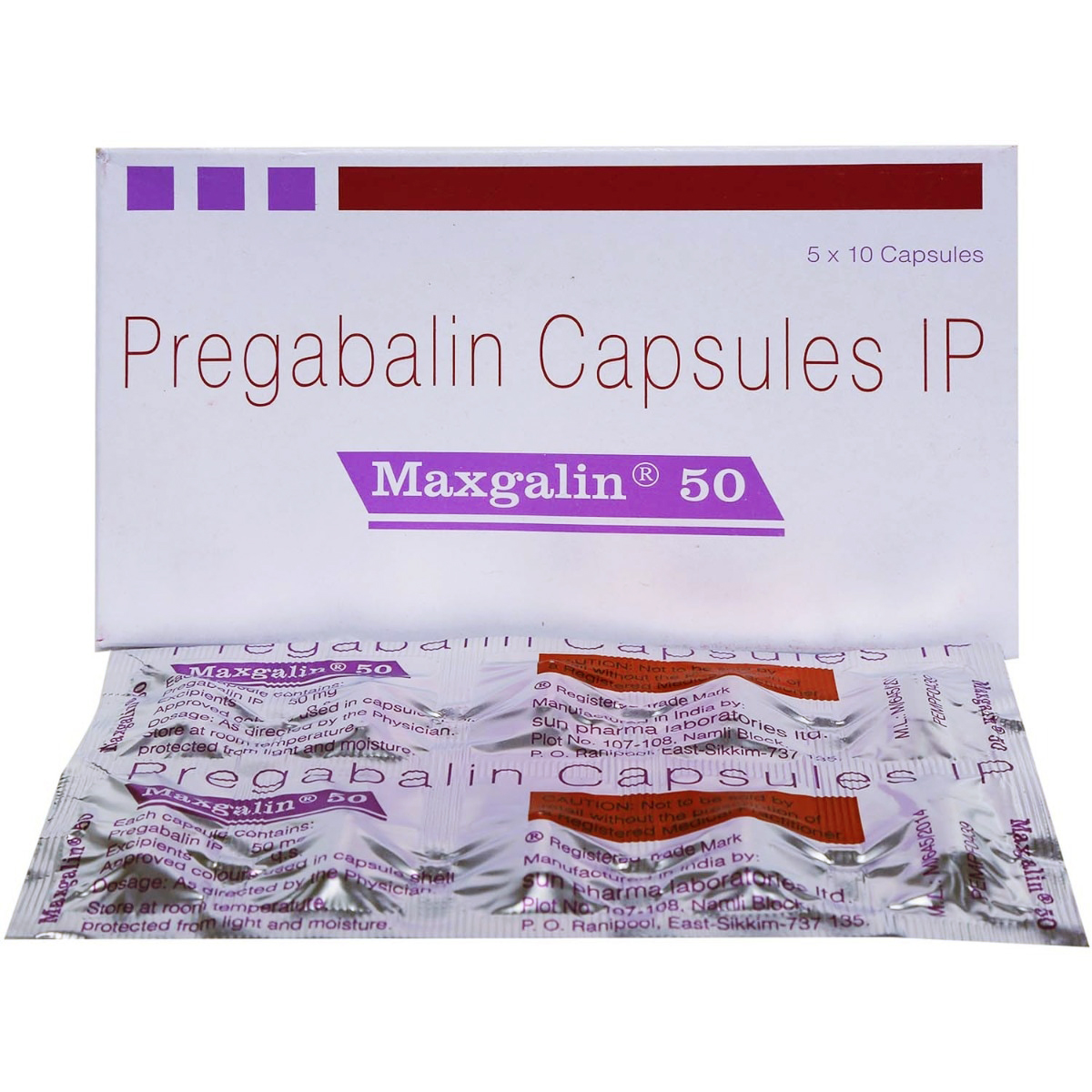 Maxgalin 50 Capsule 10's, Pack of 10 CAPSULES Maxgalin 50 Capsule 10's, Pack of 10 CAPSULES