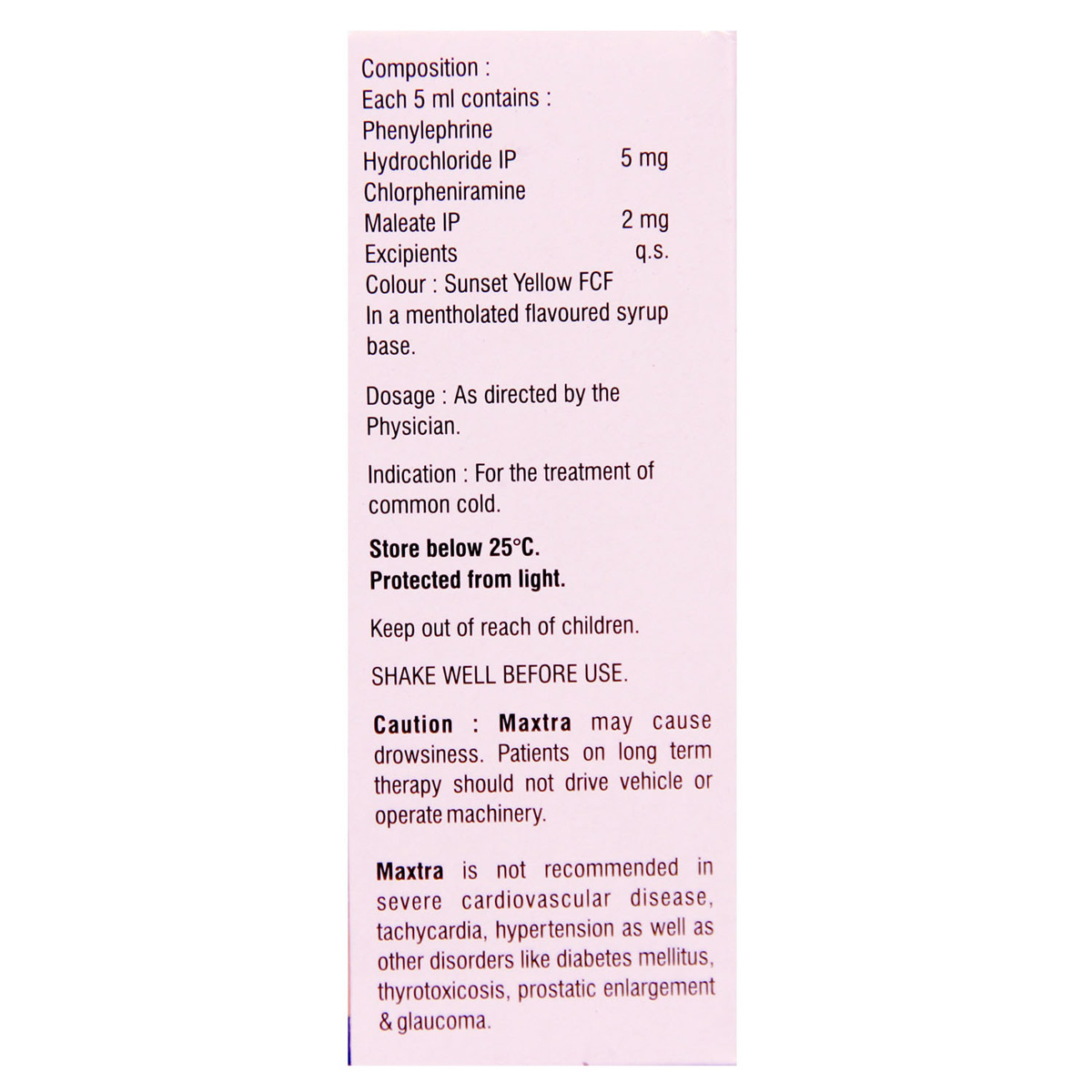 Maxtra Syrup 60 ml, Pack of 1 Maxtra Syrup 60 ml, Pack of 1